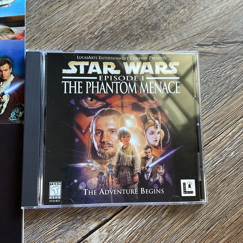 🌌 Vintage Star Wars Episode I: The Phantom Menace Big Box PC Video Game (1999)